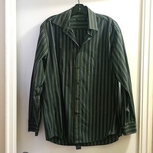 Britches Men's striped dress shirt size L